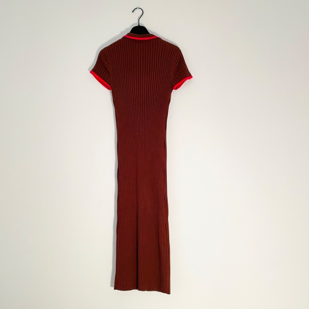 Ribbed Polo Dress - Picture 3 of 13